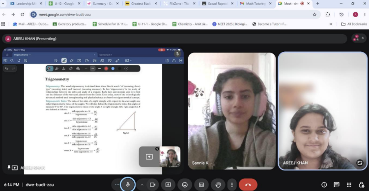 Tutoring session 1