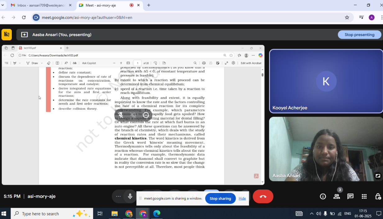 Tutoring session 1